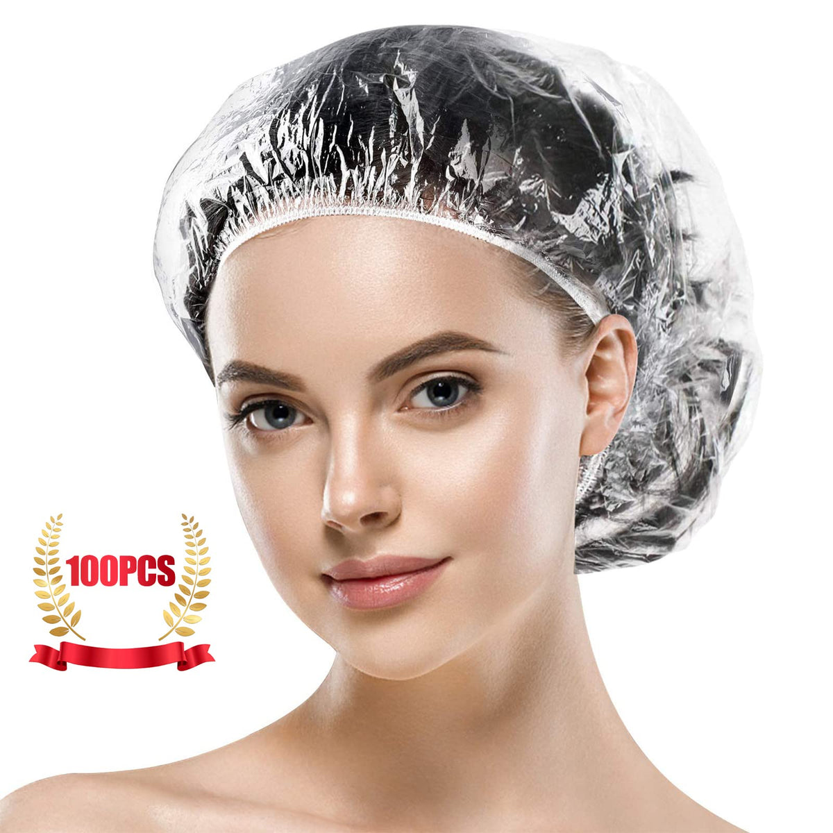 Gorro Morgles transparente y grande para ducha, protección diaria contra salpicaduras
