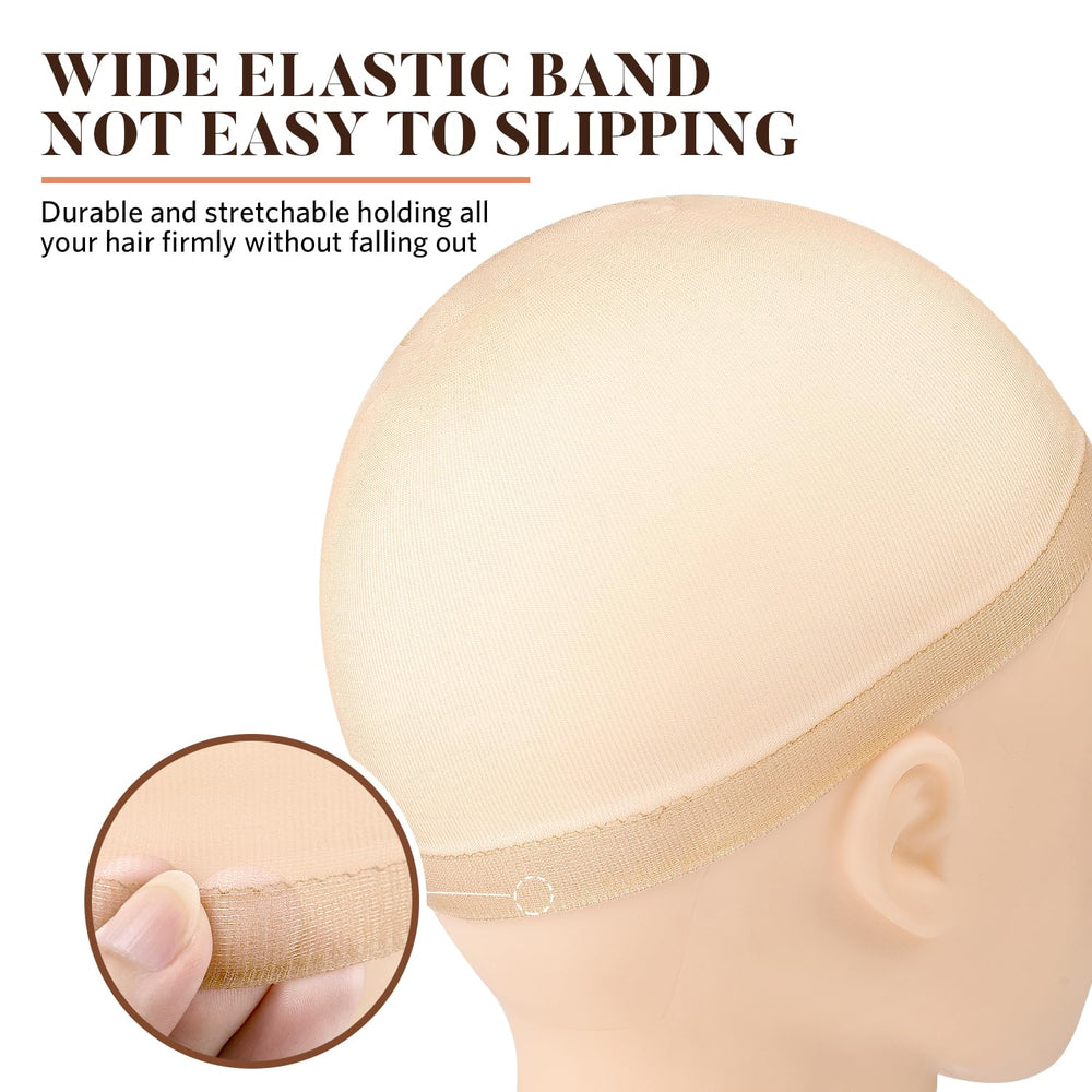 MORGLES elastic non-slip band holds wigs securely all day.