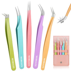 MORGLES high-precision lash tweezers set for pinpoint isolation and clean application.