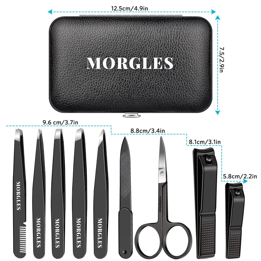 MORGLES stainless steel travel case silhouette for durable storage