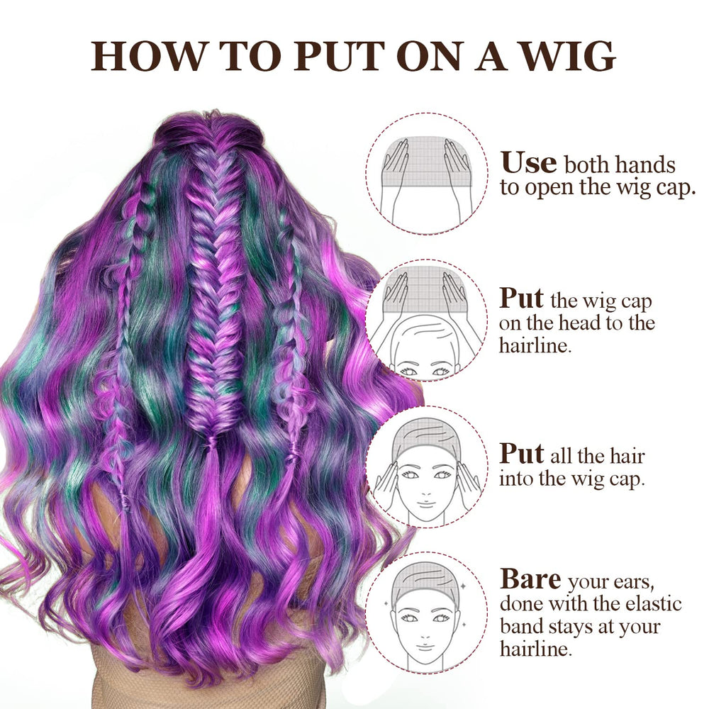 MORGLES wig cap ideal for Halloween looks and cosplay