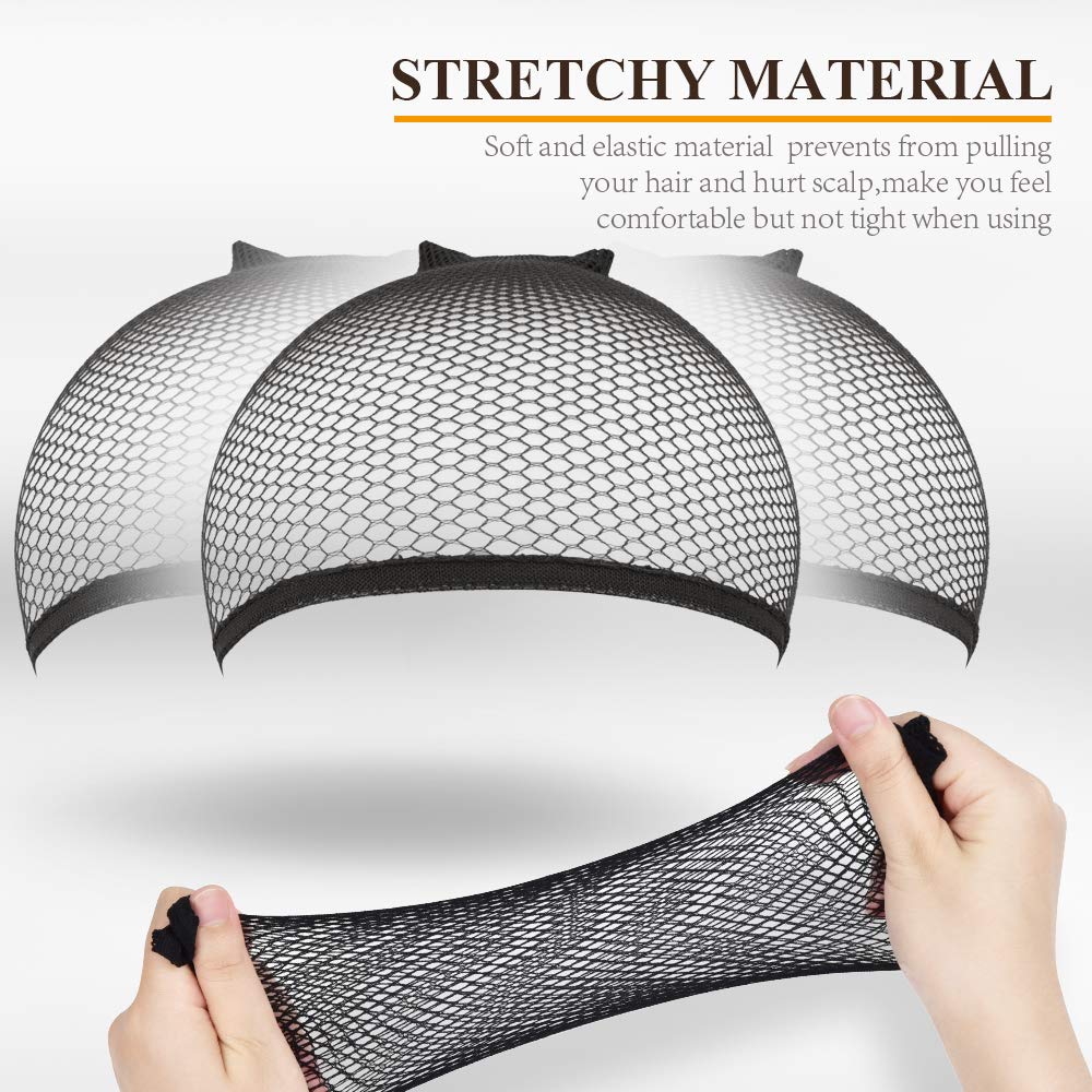 MORGLES six-pack wig caps ideal for replacements and daily styling.