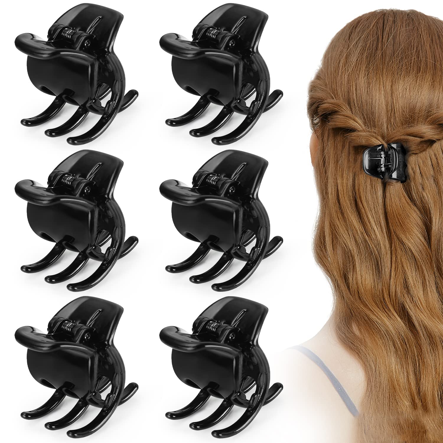 Morhom Clip Jaw de 1,3 pulgadas para pelo grueso, sujeción firme y cómoda