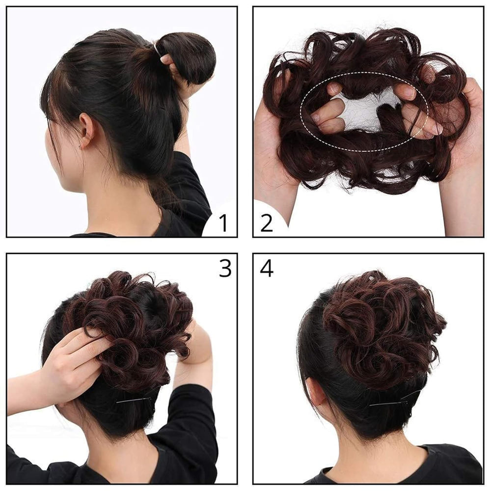 Morica soft-updo finish for an elegant look.