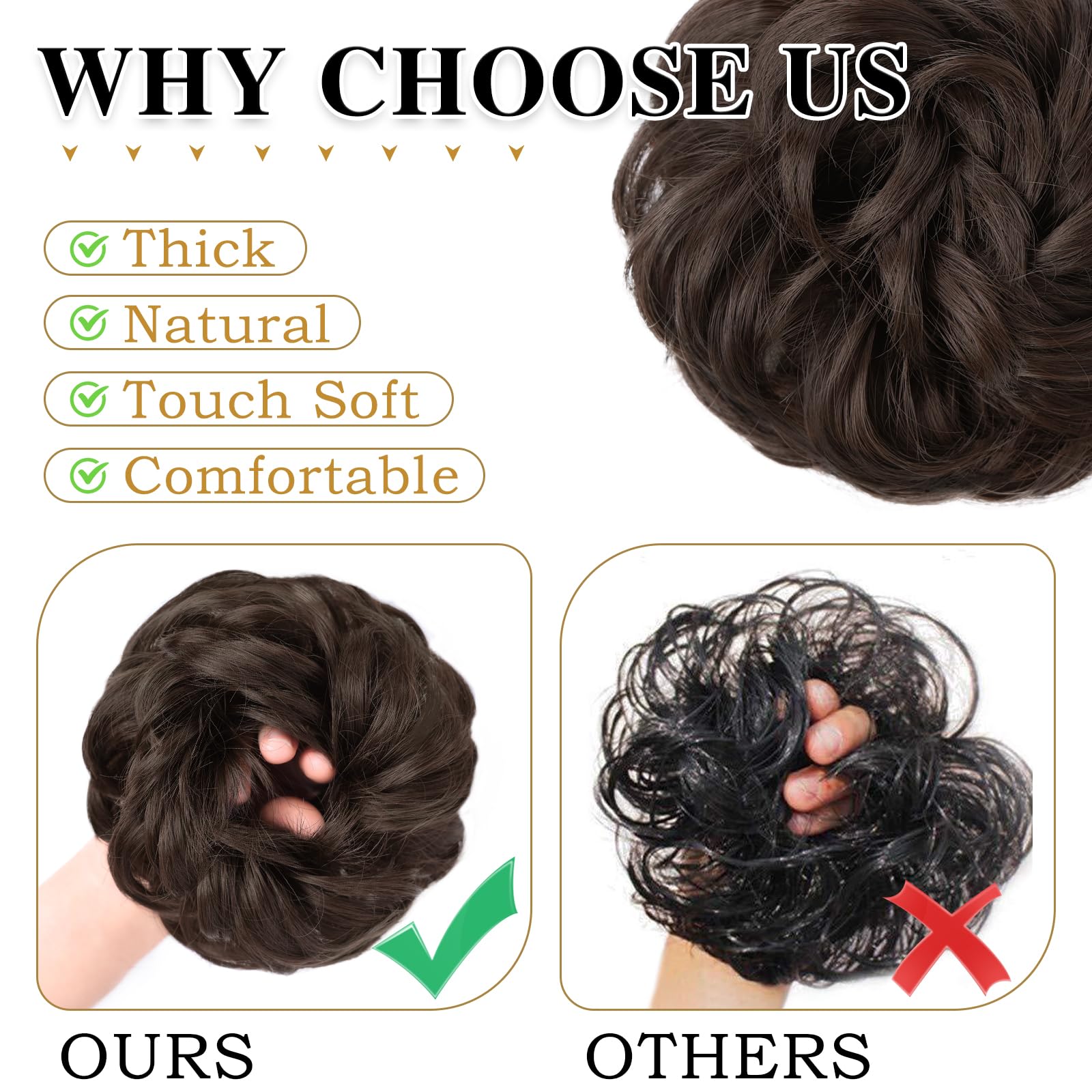 Morica volume boost for bun or ponytail in seconds.