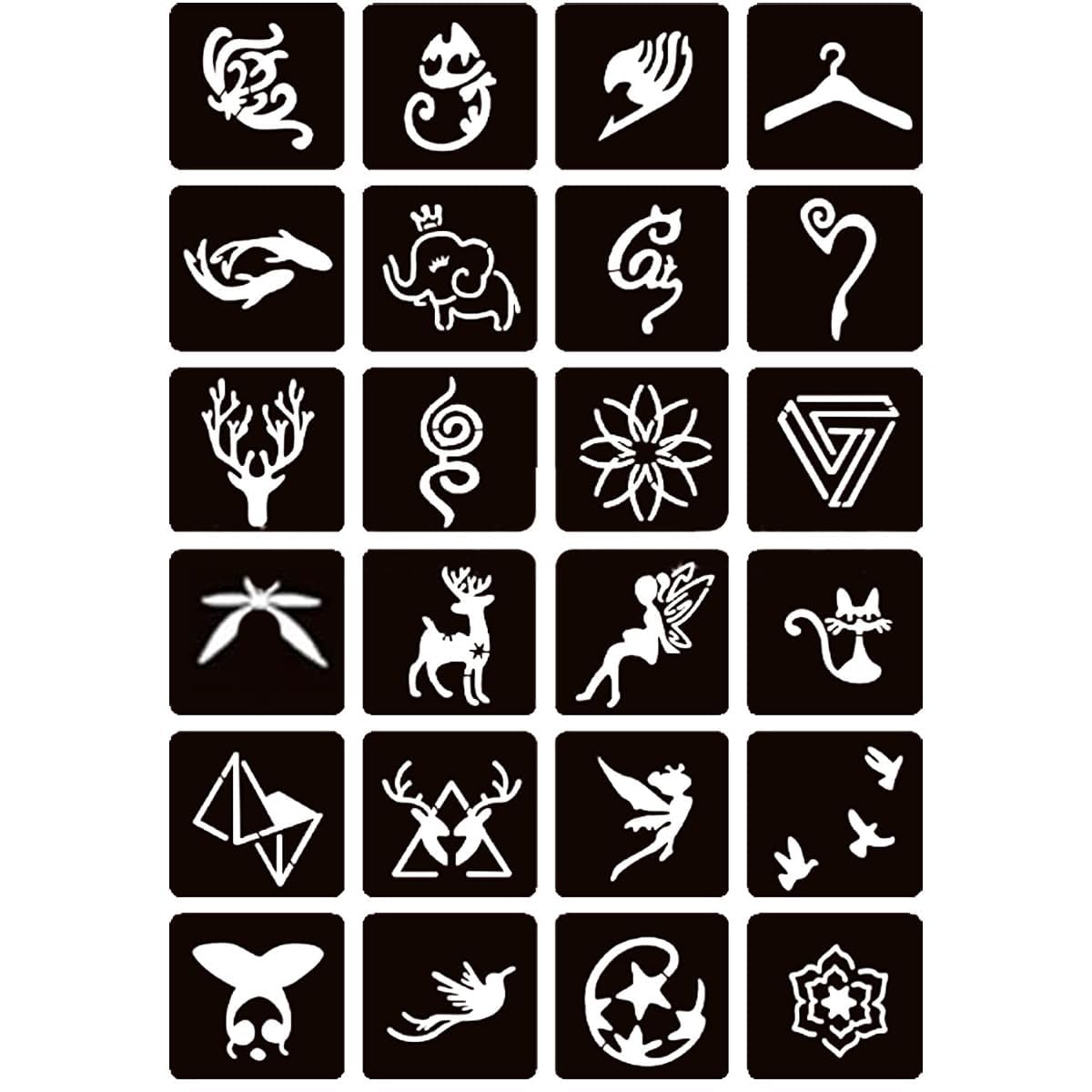 Par de plantillas para manos Moricher para diseñar motivos únicos.