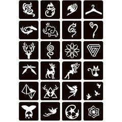 Par de plantillas para manos Moricher para diseñar motivos únicos.
