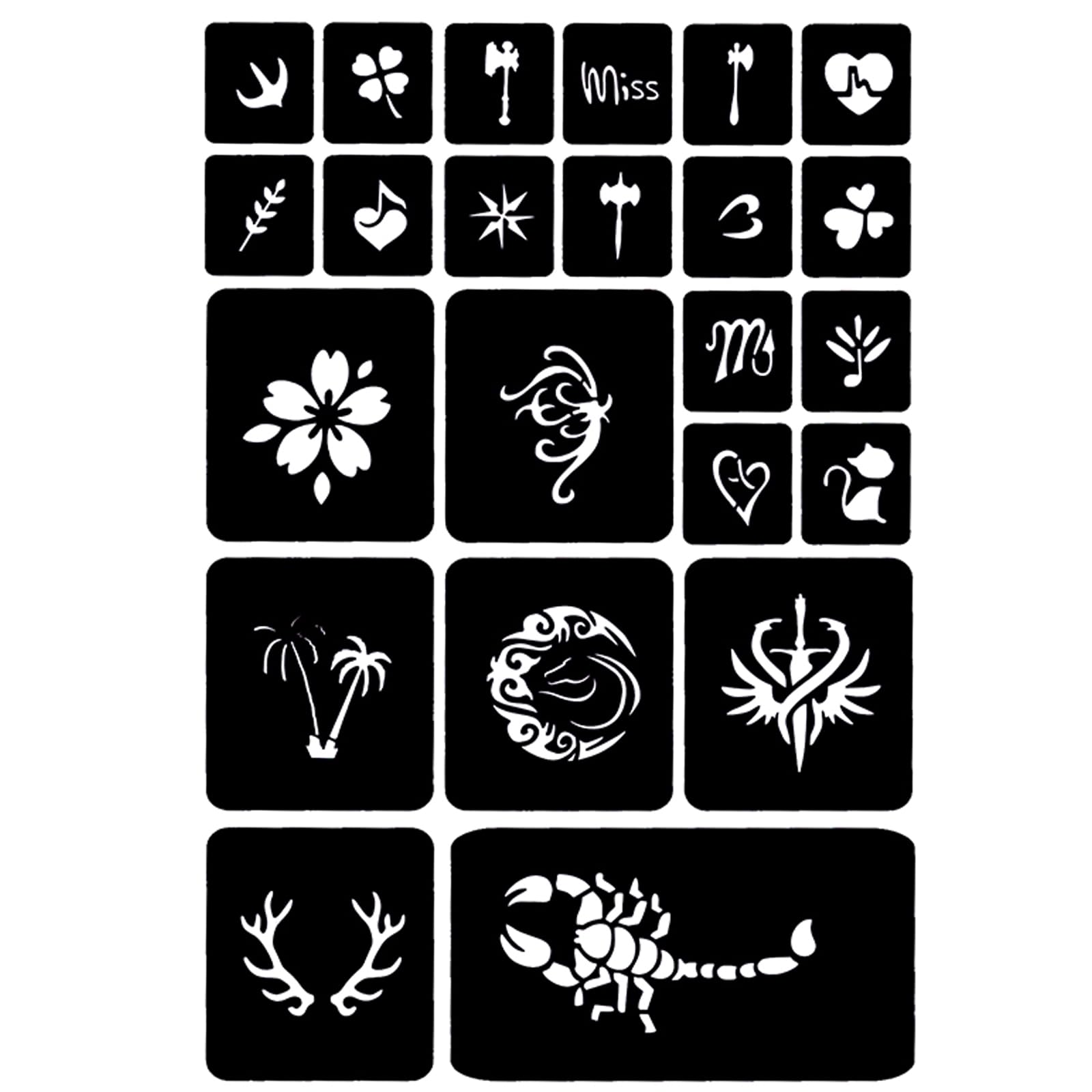 Moricher kit de tatuajes temporales para fiestas y eventos creativos.