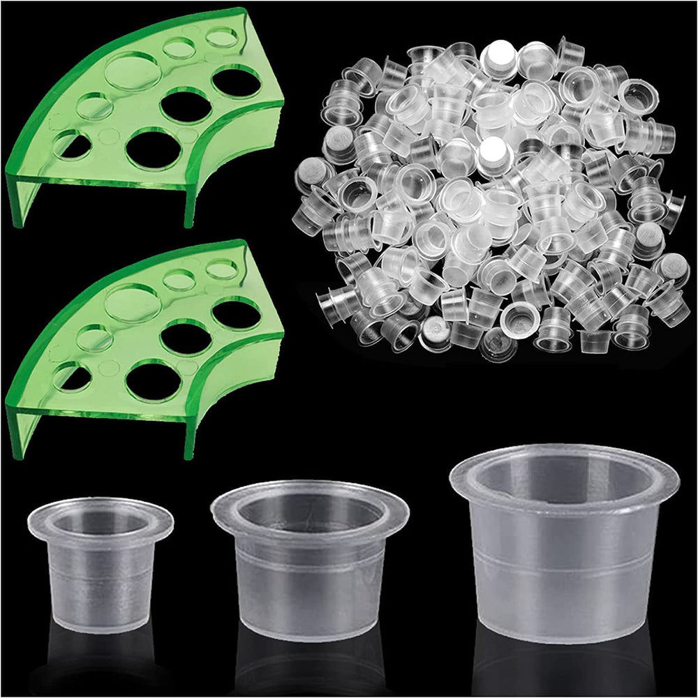 Moricher tapas de tinta para tatuaje, tamaño pequeño, ideal para mezclar pigmentos.