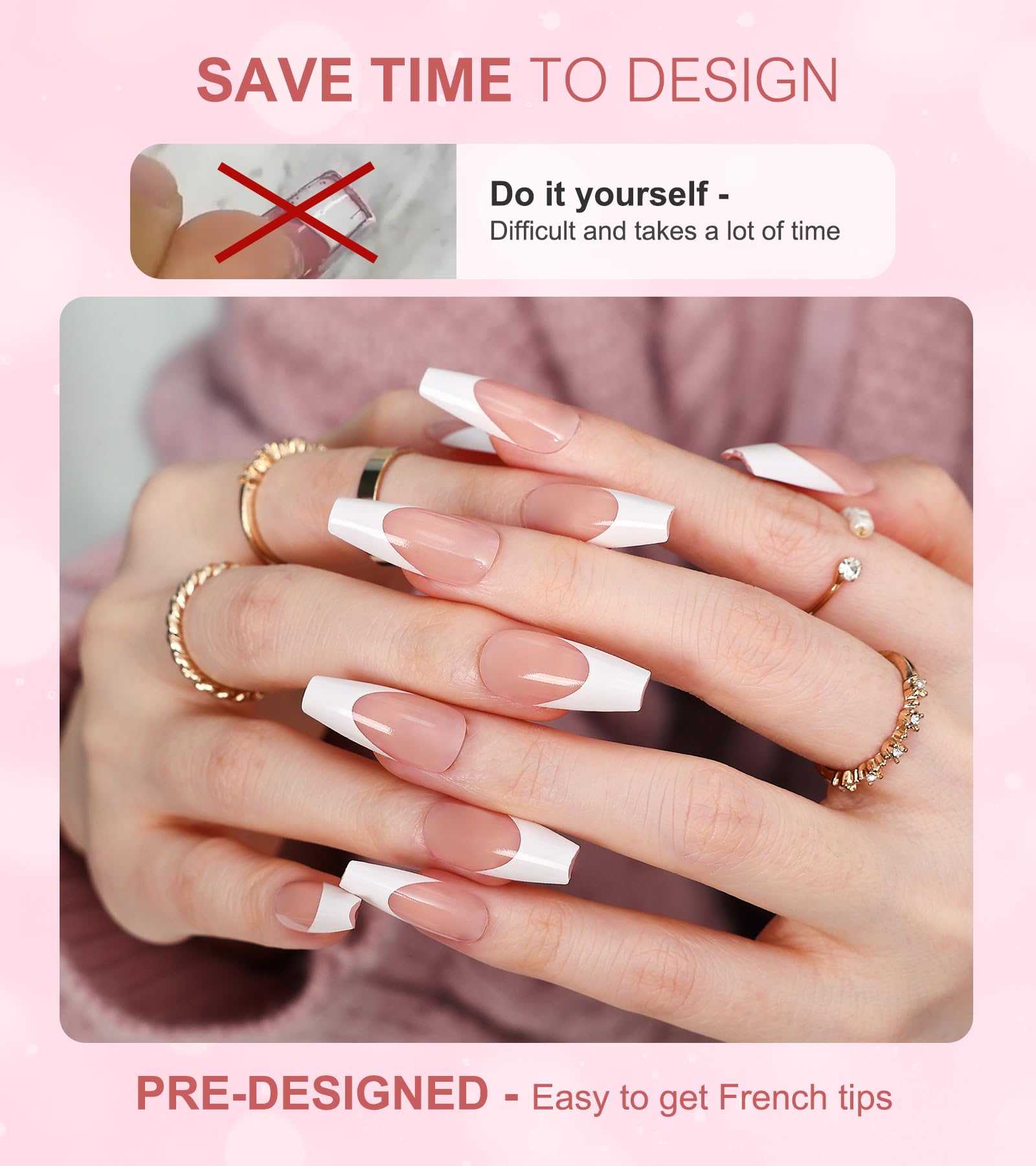 Morily fifteen sizes ensure a snug fit for varied nail beds.