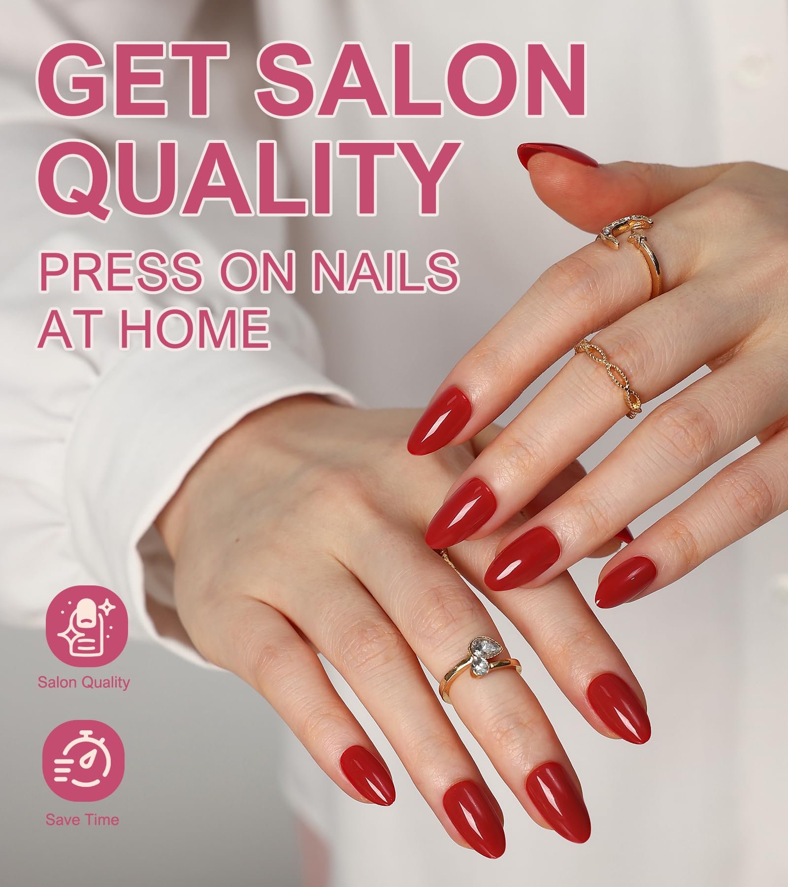 Morily thick fingertip nails for durable salon-like finish