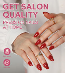 Morily thick fingertip nails for durable salon-like finish