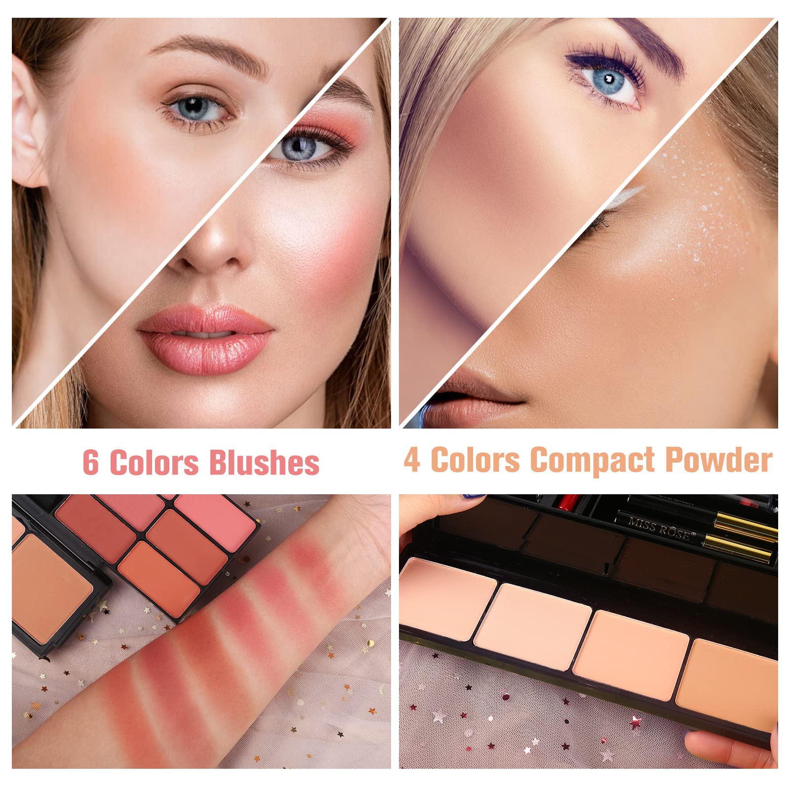 MORNECA blush and powder duo for natural flush and balanced complexion.