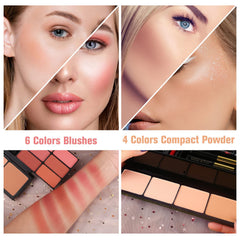 MORNECA blush and powder duo for natural flush and balanced complexion.