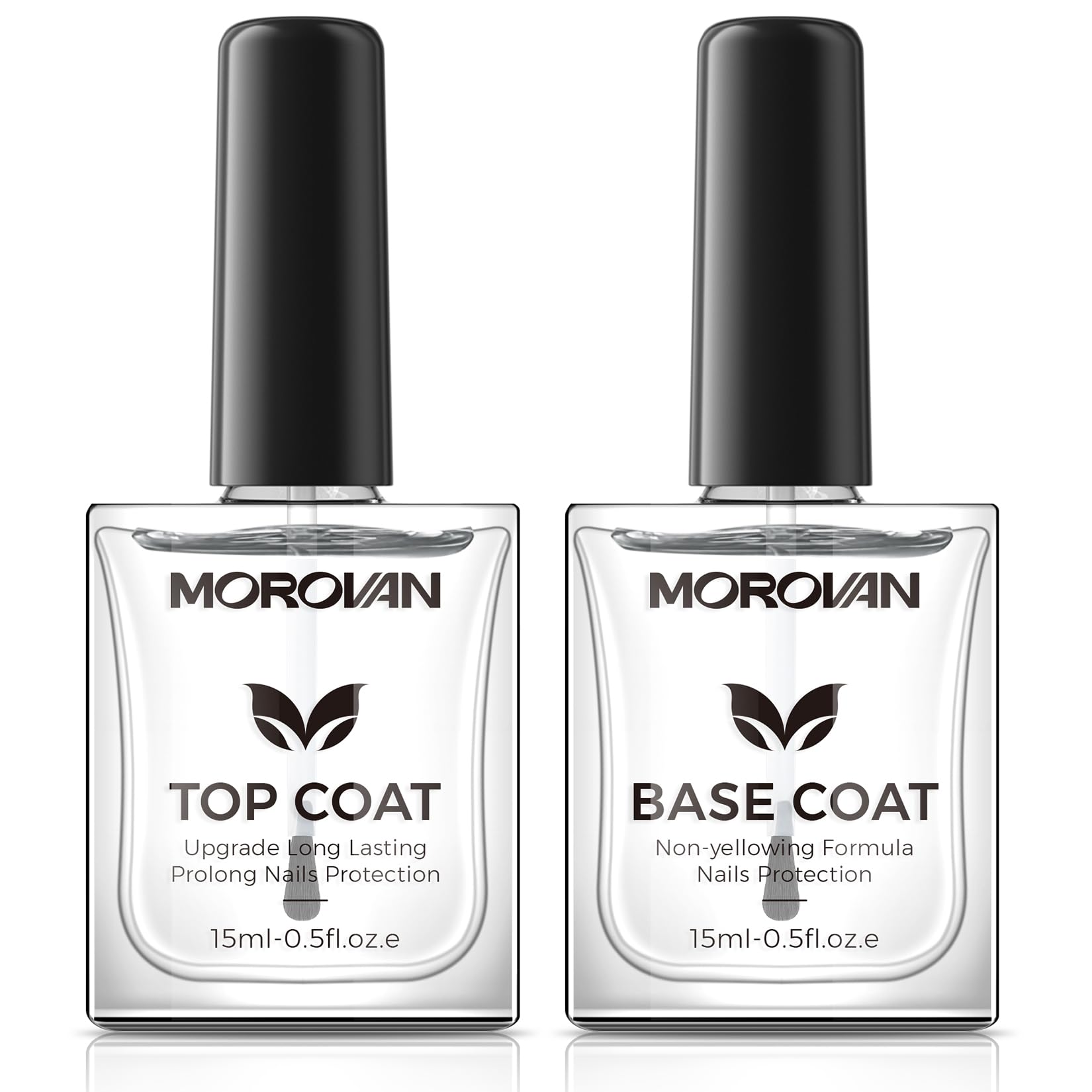 Morovan base capa transparente en bote, acabado claro y duradero.