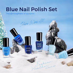 Morovan blue polish quick-dry formula speeds up manicures