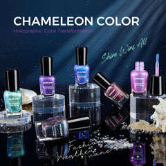 Morovan Esmalte Chameleon brillo aurora verde para acabado impactante