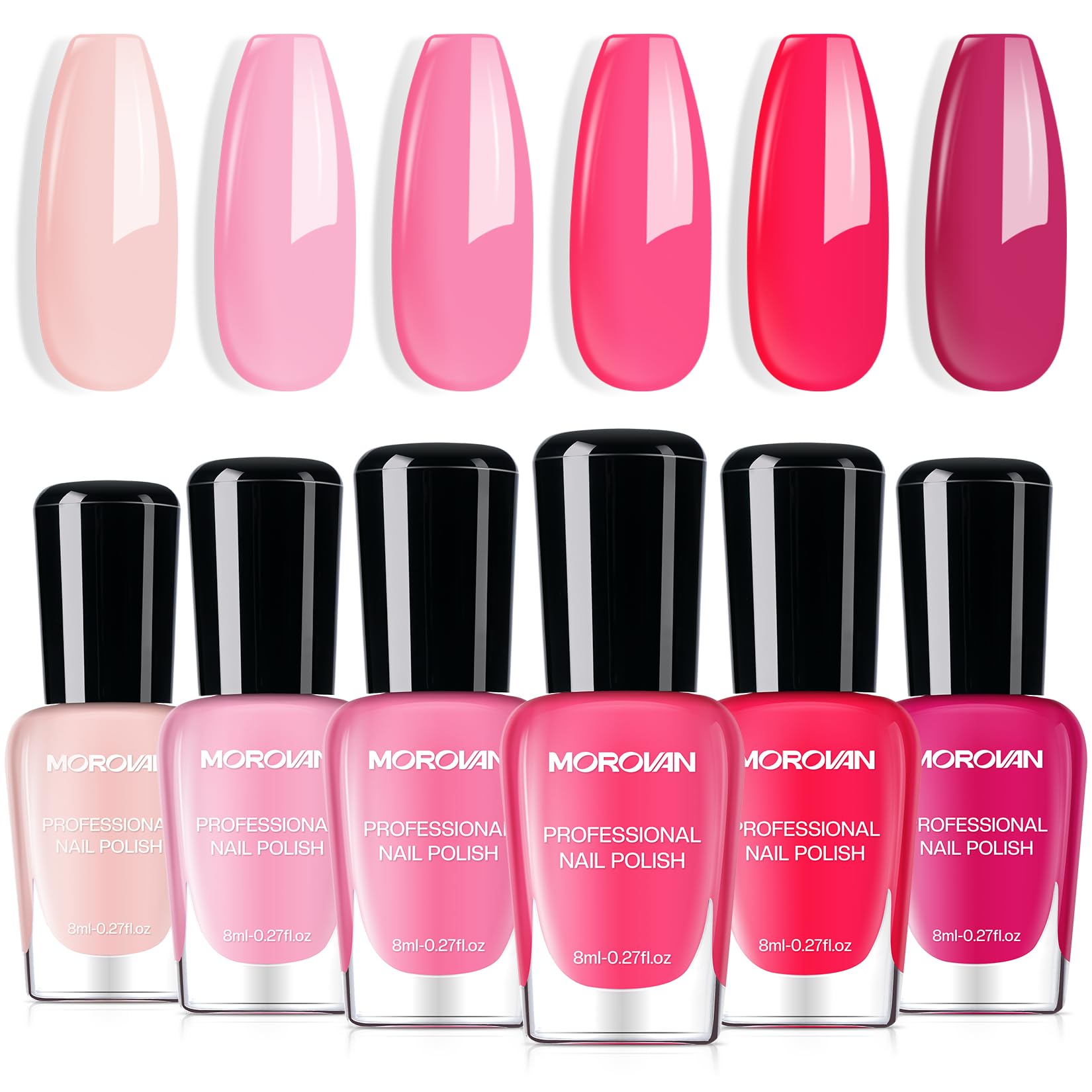 Morovan Esmalte Rosa Nude Bebe: acabado suave para uñas discretas y elegantes