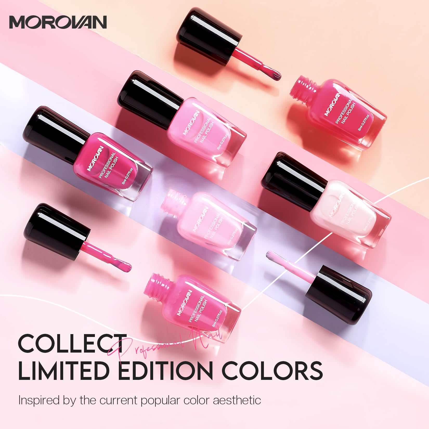 Morovan Esmalte Rosa Puro: tono clásico para combinar con cualquier look