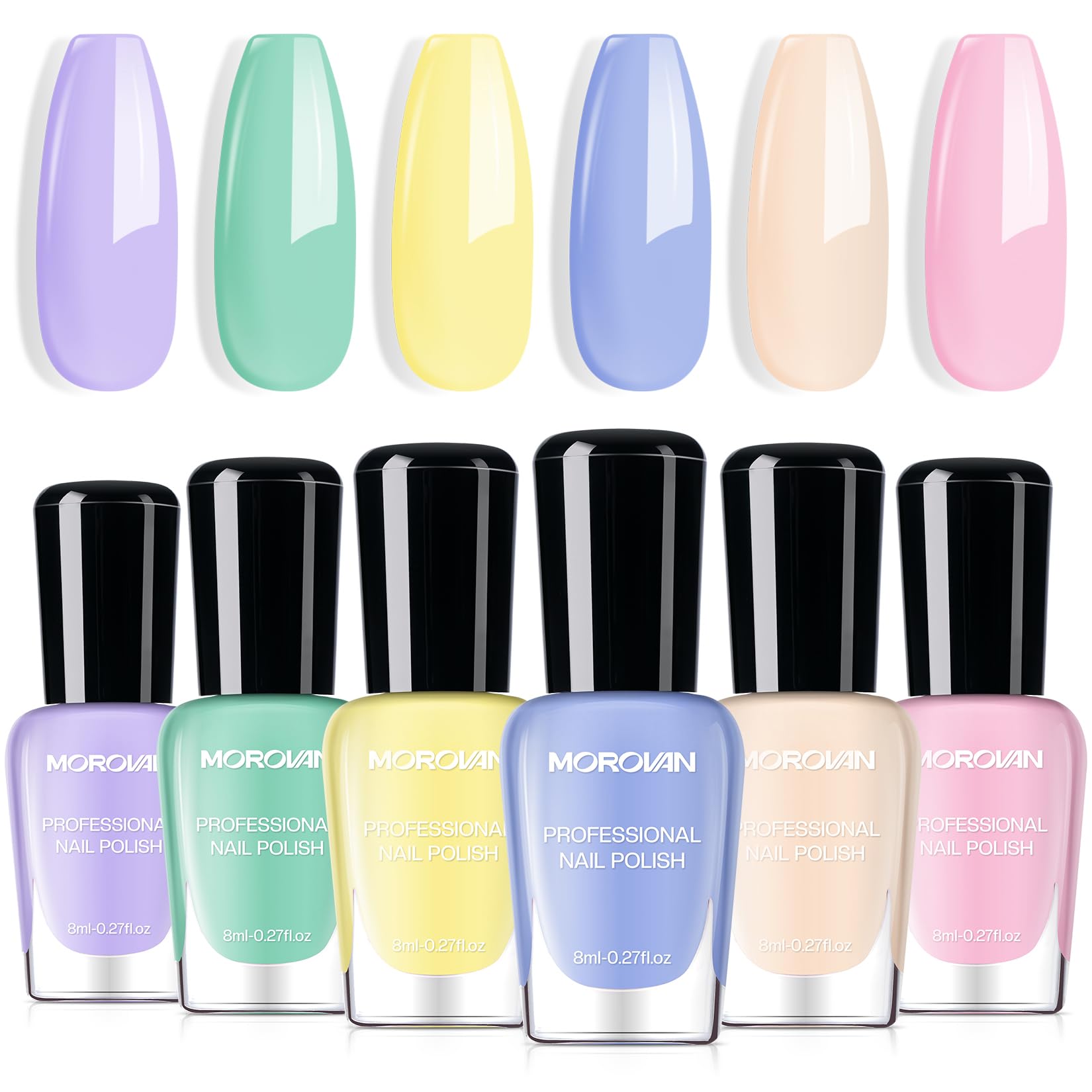 Morovan Esmaltes Pastel Macaron en set para looks primaverales