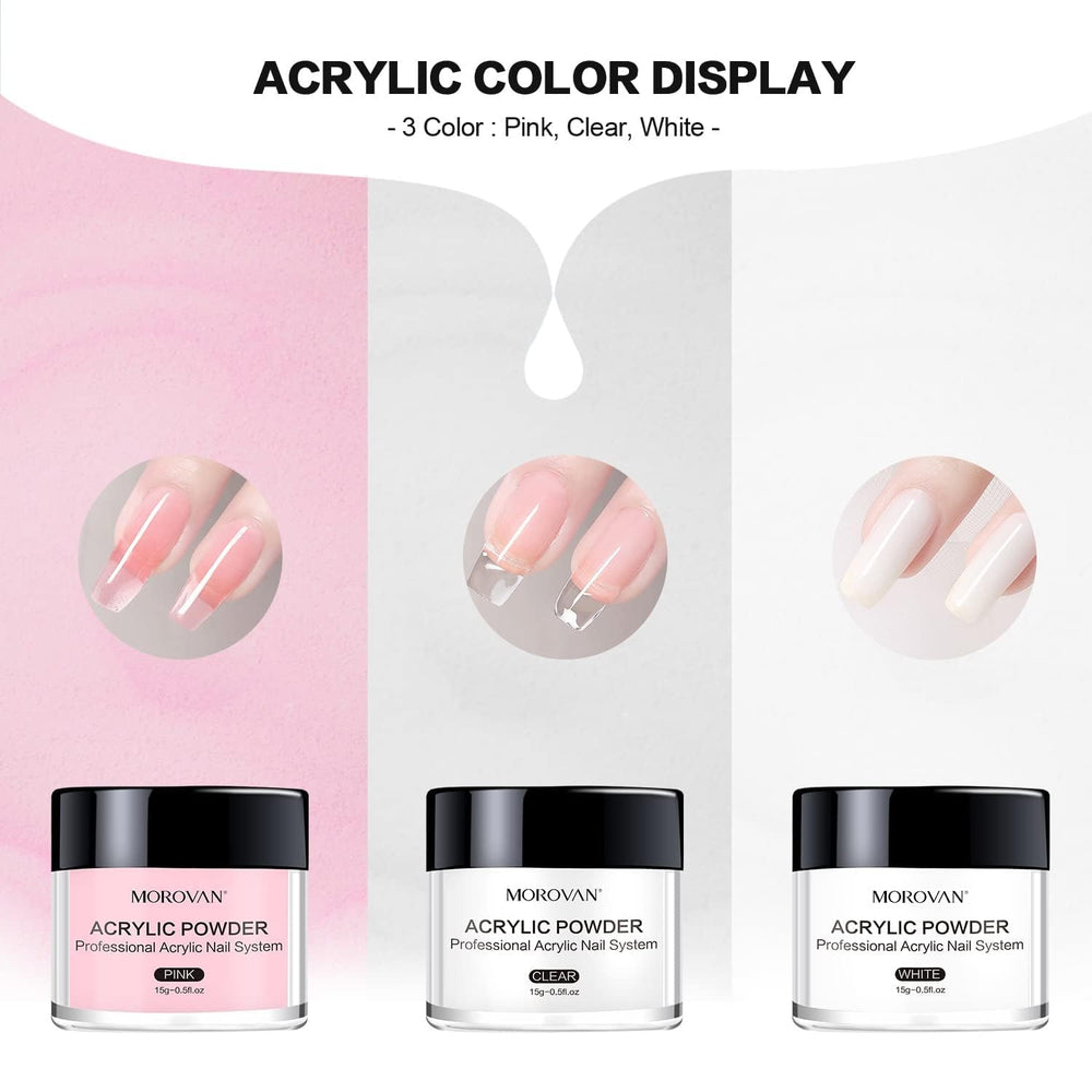 Morovan formas de uñas para extensiones y modelado personalizado.