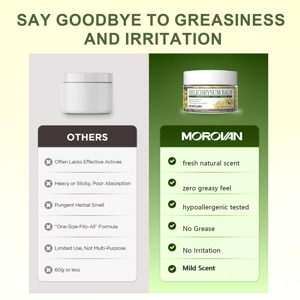 Morovan overnight moisturizer image highlights soothing, long term hydration while sleeping.