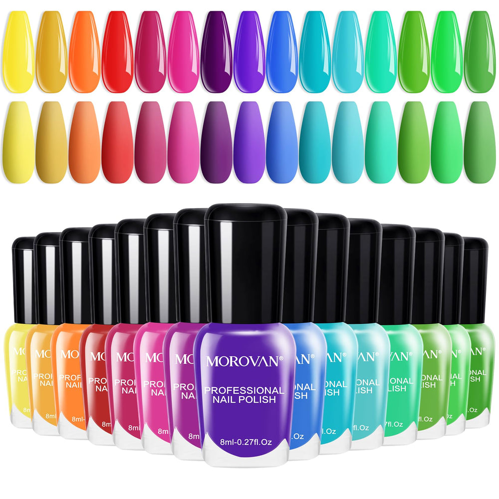 Morovan presenta la paleta de 15 colores brillantes para cualquier ocasión.