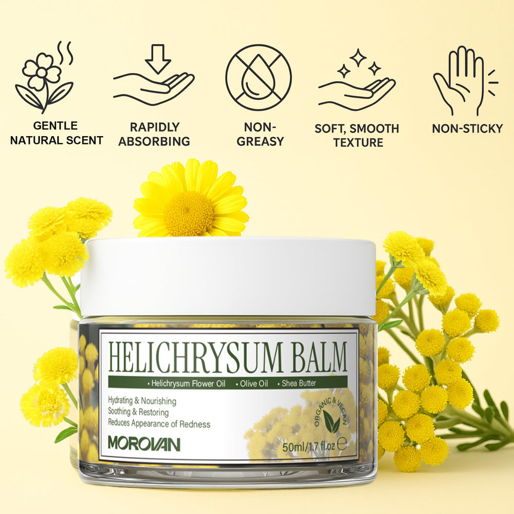 Morovan redness support skin tone visual suggests even complexion and calm redness.