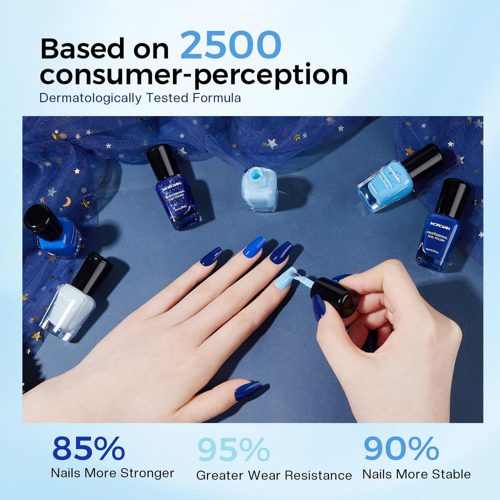 Morovan six-gloss blue collection offers versatile color options