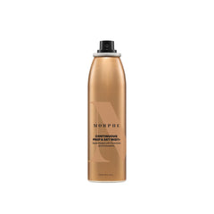 MORPHE hydrating setting mist close-up shows a fine micro-mist and lasting wear.