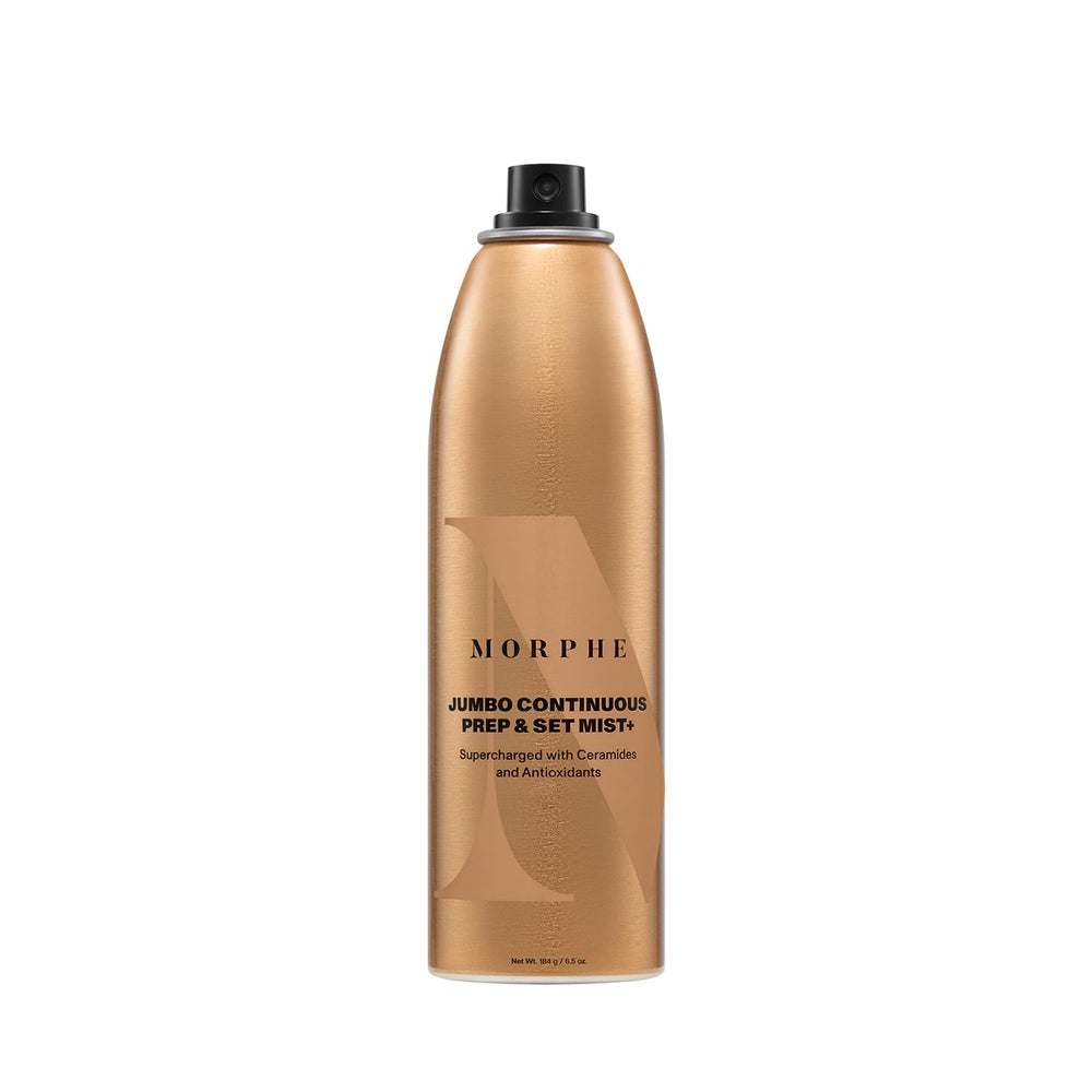 MORPHE mist spray action delivering a fine, even layer for makeup longevity