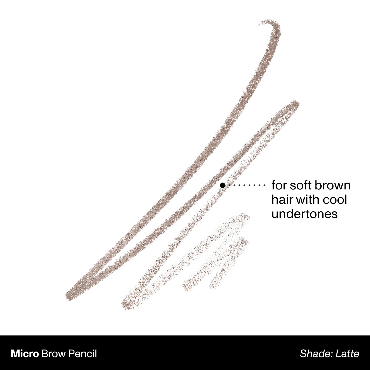 MORPHE Micro Dual Cejas Latte con cepillo difuminador para difuminar y peinar cejas.