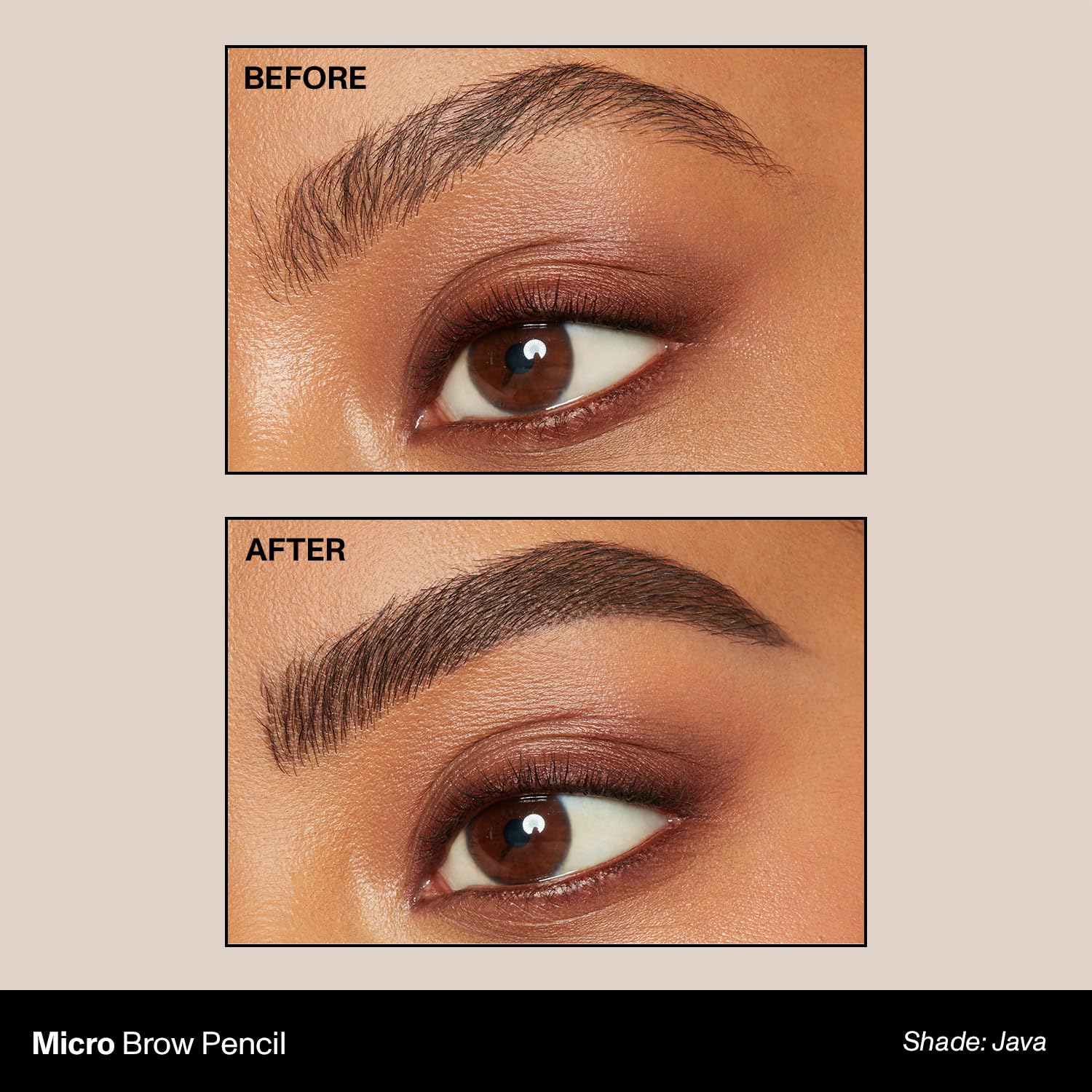 Cepillo spoolie para mezclar y peinar cejas con MORPHE.