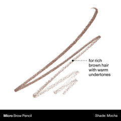 Mecanismo retráctil MORPHE Micro Dual Eyebrow facilita aplicación suave.