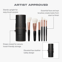 MORPHE Rose Away eye brushes for precise eye makeup application.