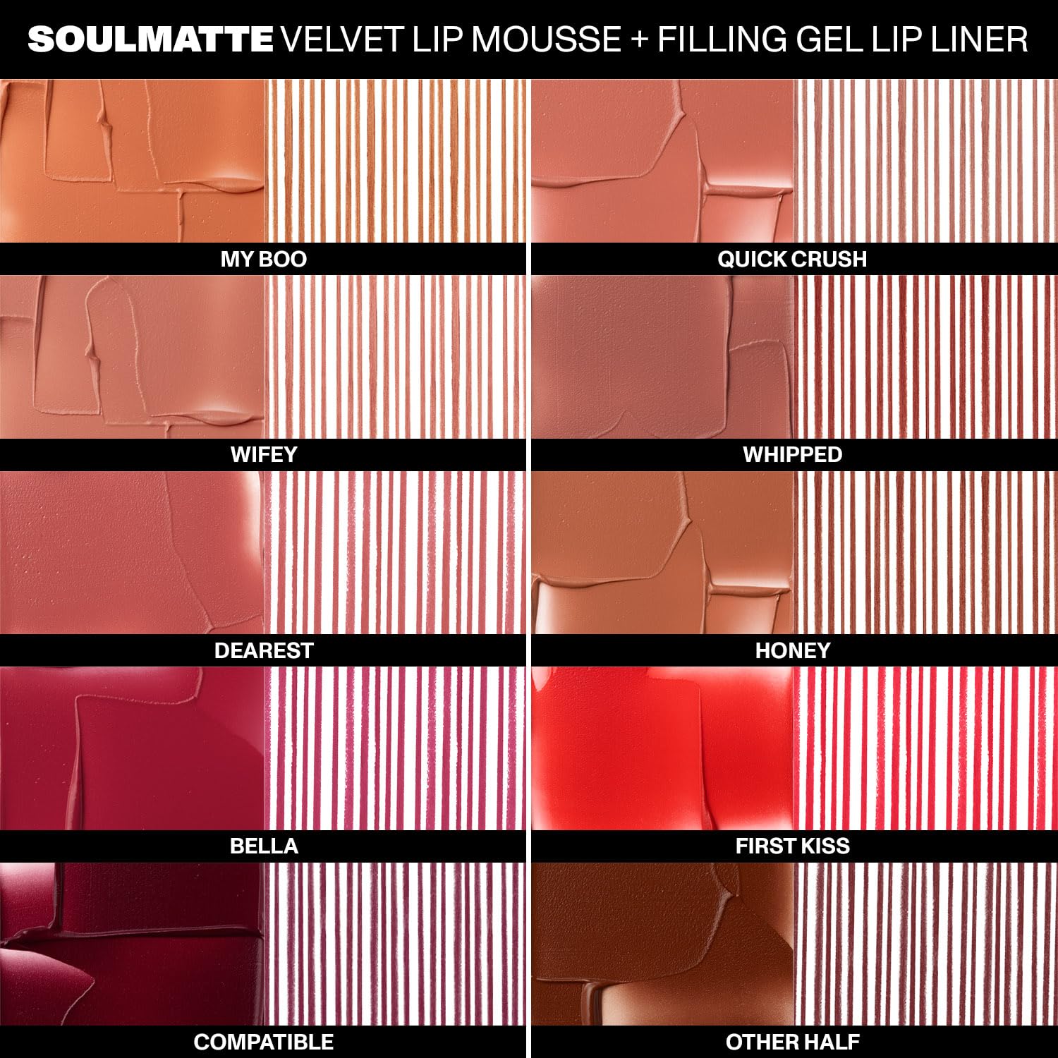 MORPHE Soulmatte gel lip liner offers long-lasting color that stays put.
