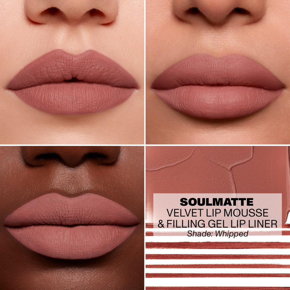 MORPHE Soulmatte gel lip liner provides precise definition with smudge resistance.