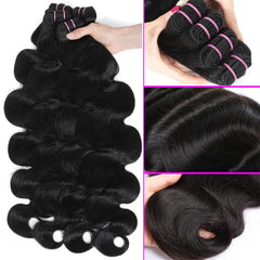 Mosari 15A raw hair bundles 20in body wave length enables versatile styling