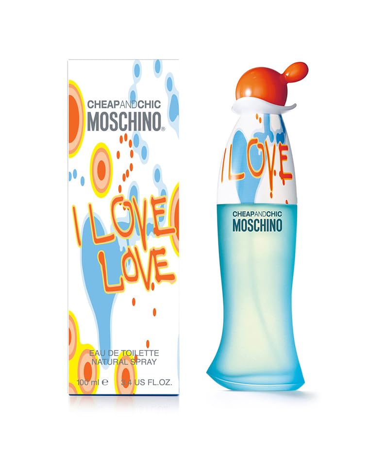 Moschino Love Love EDT packaging, elegant display for vanity or gifting