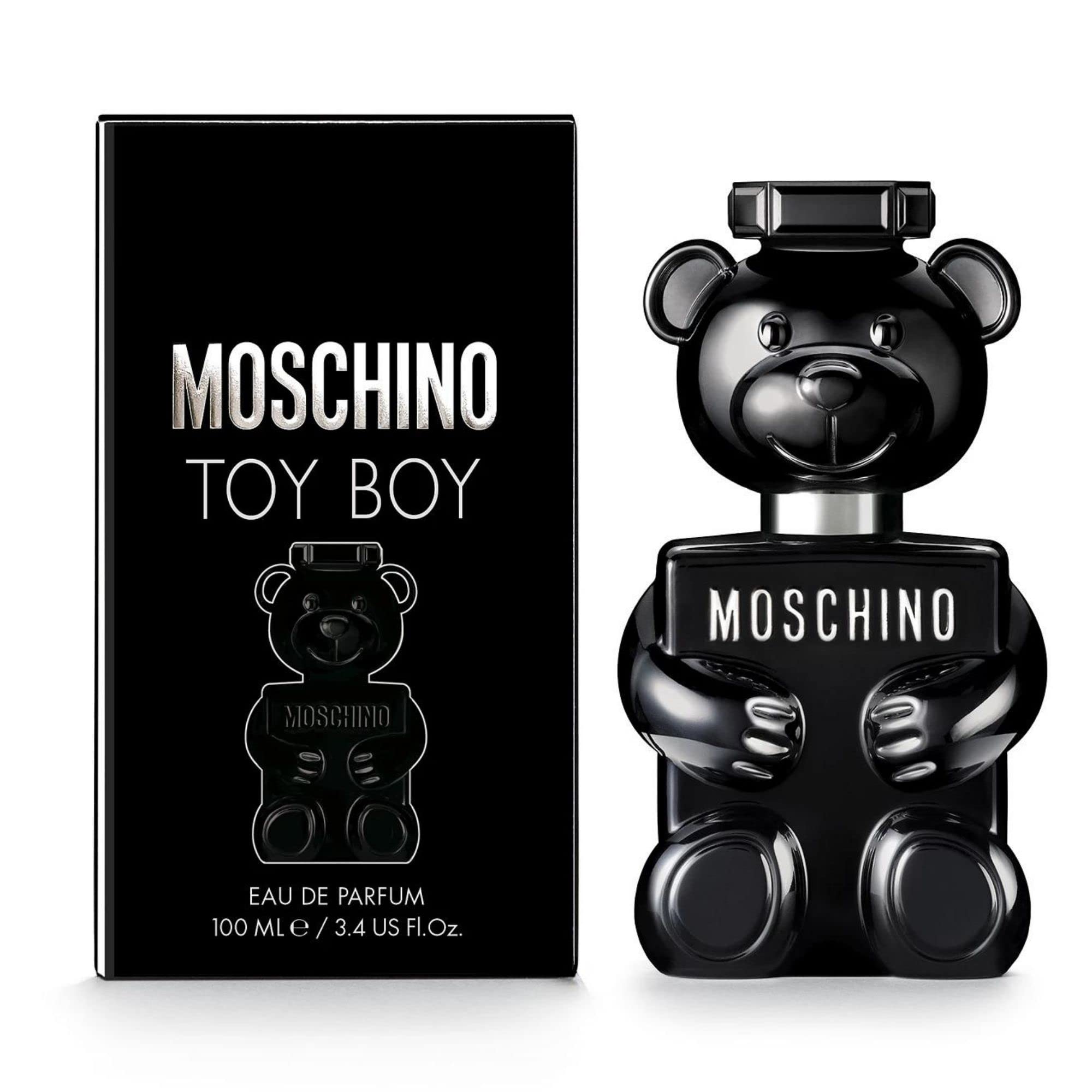 Moschino Toy Boy bottle in black glass showcases bold elegance for evenings.