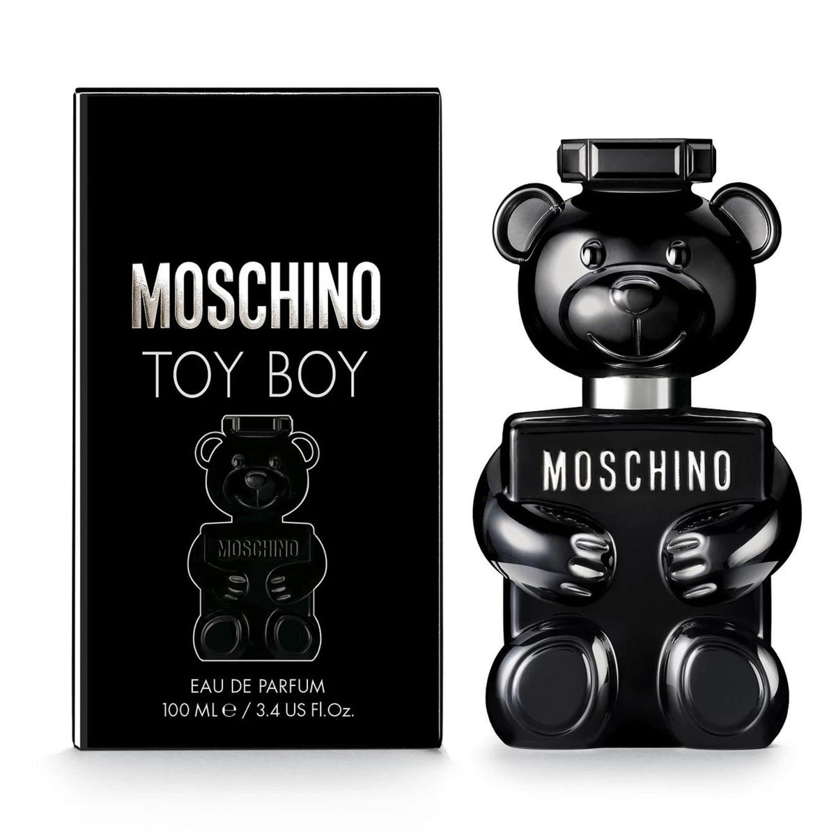 Moschino Toy Boy bottle in black glass showcases bold elegance for evenings.