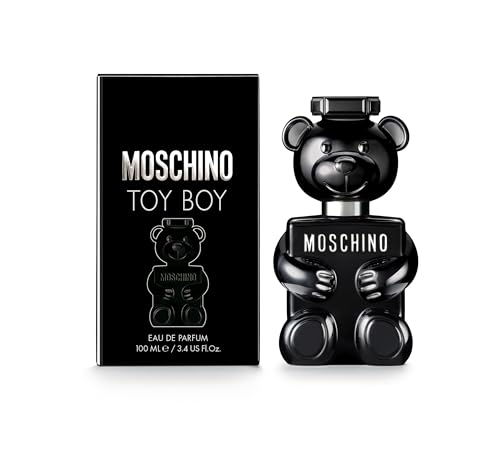 Moschino Toy Boy bottle closeup highlighting premium finish and design