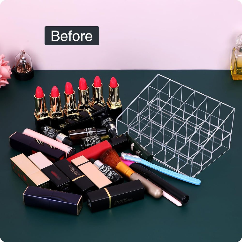 MOSIKER 4x6 stepped display provides stable, organized storage for quick access.