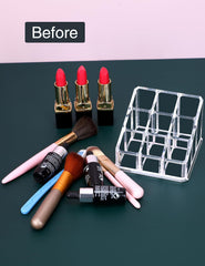 MOSIKER compact vanity dimensions fit on a dresser for tidy display