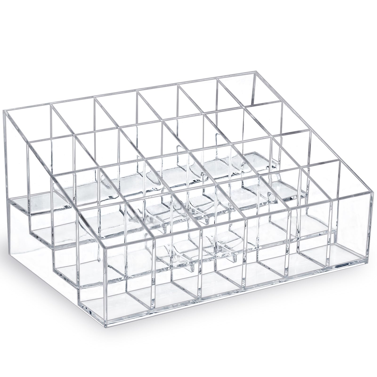 MOSIKER Lipstick Organizer with 24-slot compact design for easy vanity access.