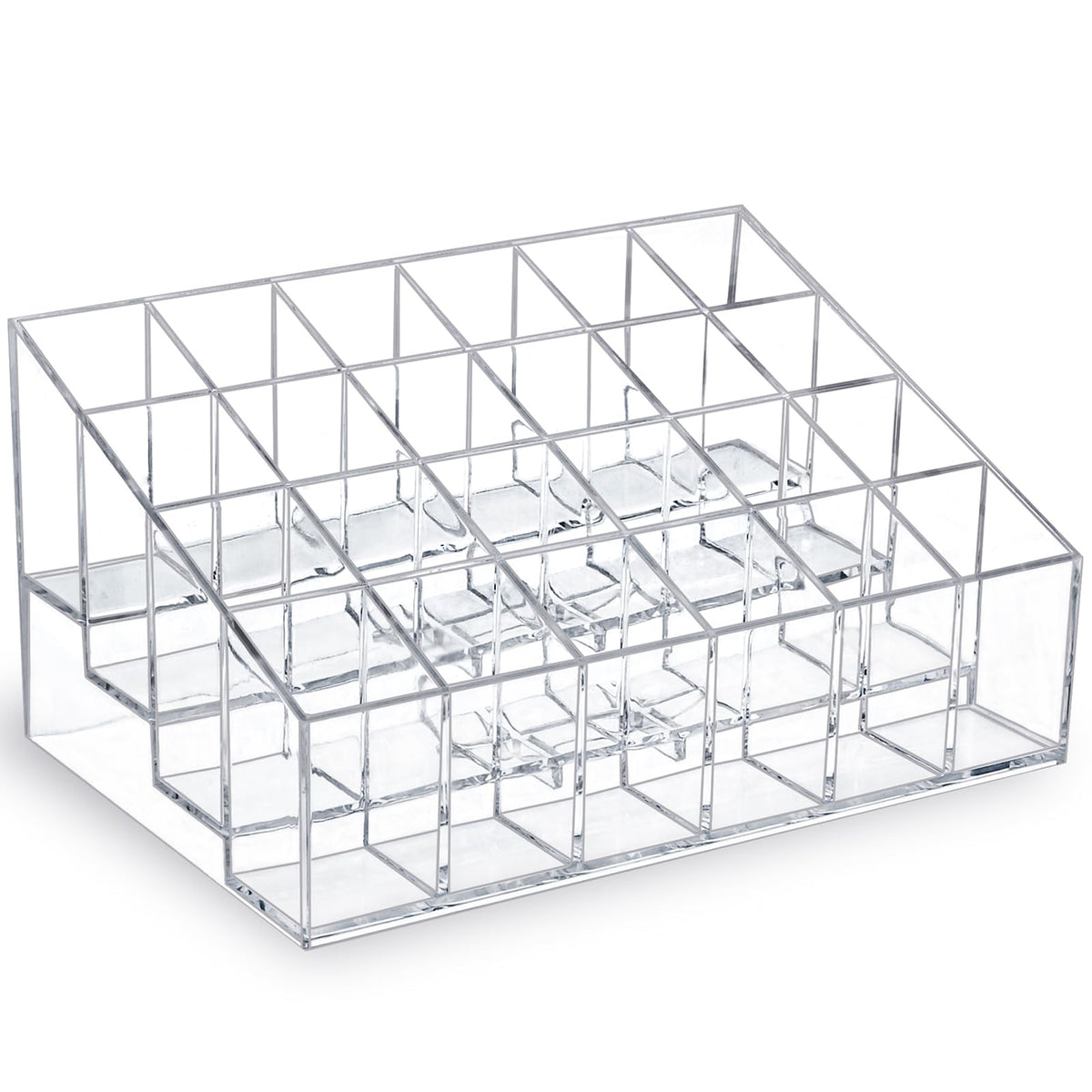 MOSIKER Lipstick Organizer with 24-slot compact design for easy vanity access.