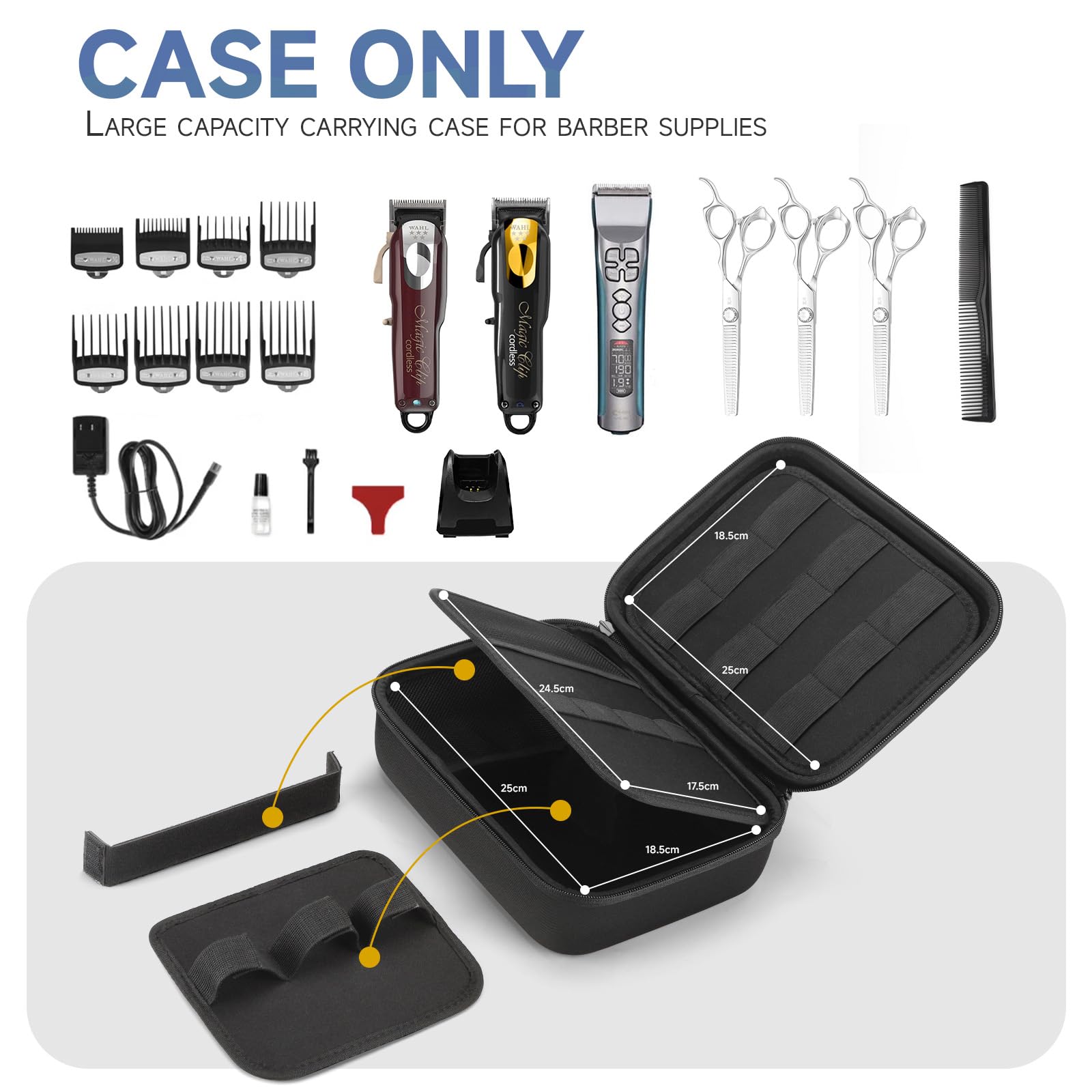 MOSLA clipper organizer with mesh pocket keeping accessories neatly organized