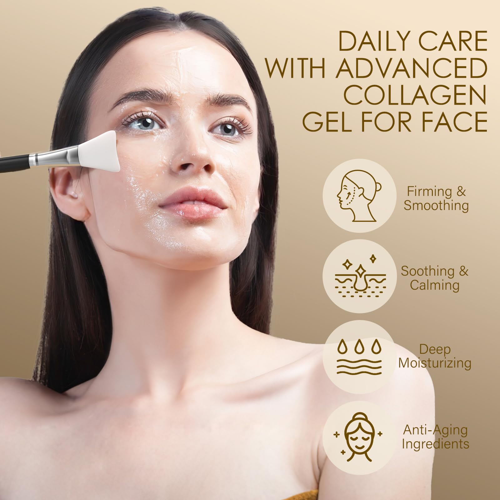 MOSRROU gel con colágeno y mucina de caracol, hidratante y reparador.