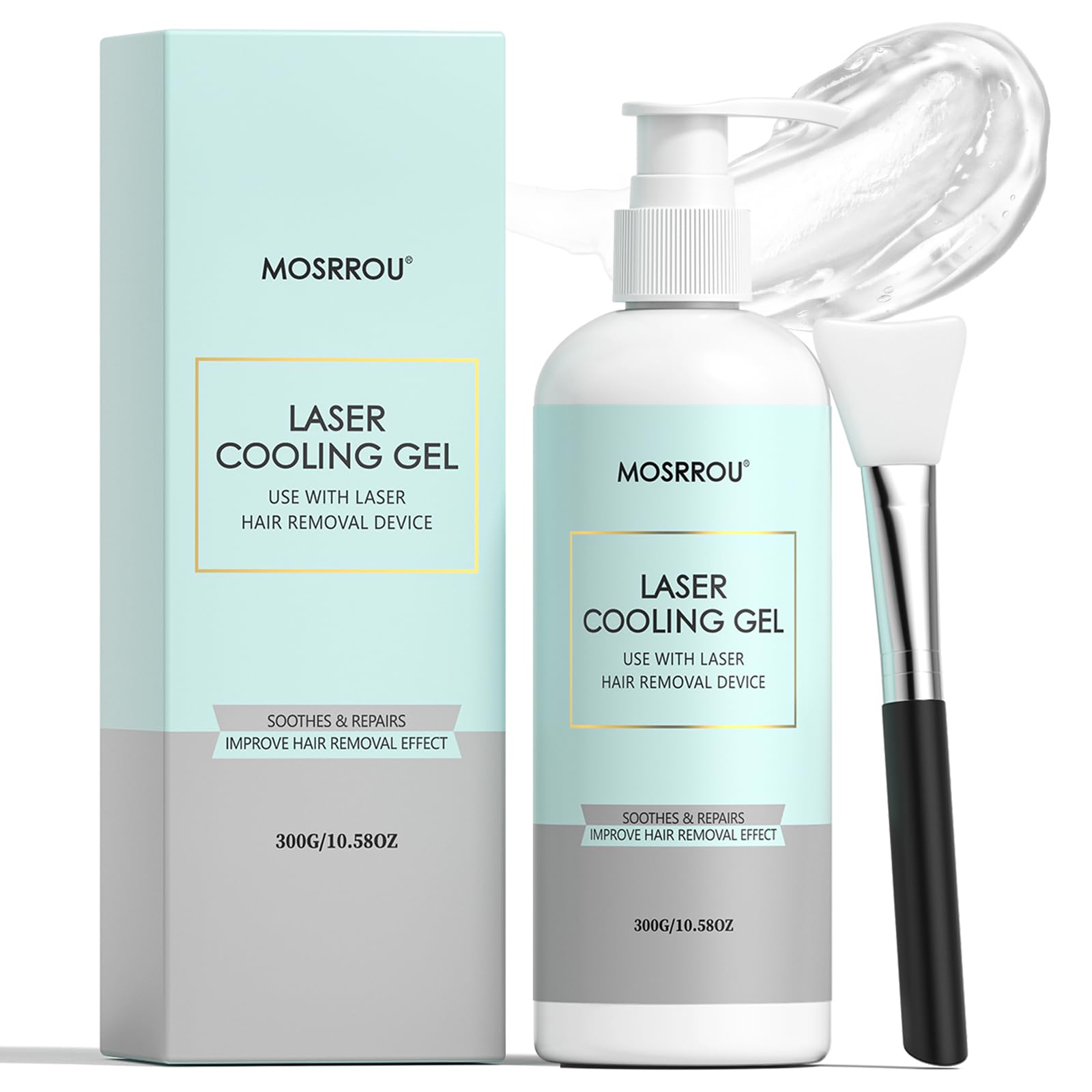 MOSRROU cooling gel 300g packaging showing label for home use