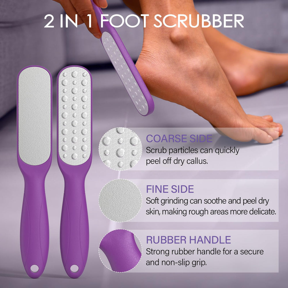 MOSRROU lavender exfoliating gel paired with kit for pampering feet